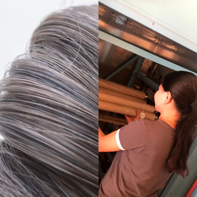 ウィッグの毛髪