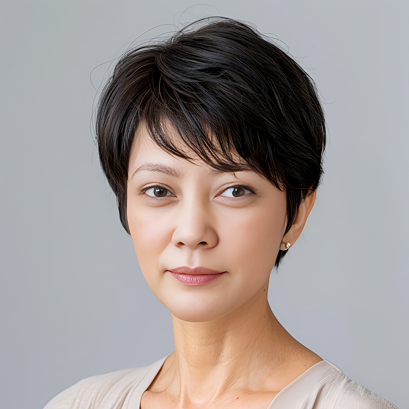 スキニーウィッグ装着後